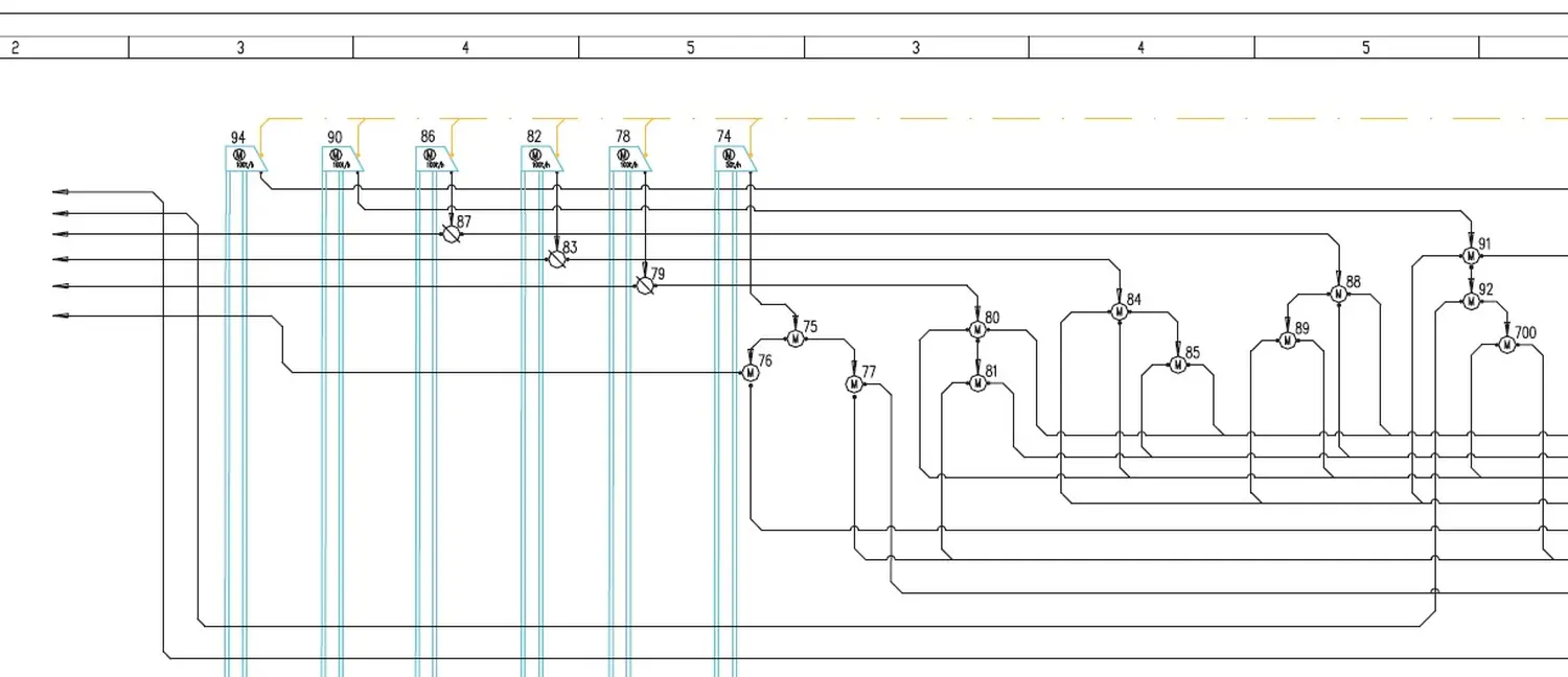 Grundriss vom Ingenieurbüro Tschiersch für Mühlenbau und Getreidetechnik