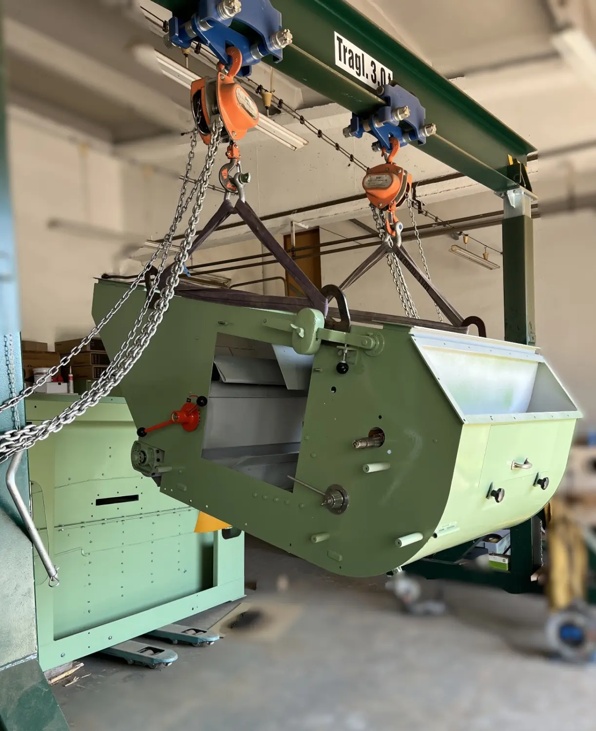 Vibrationsförderer vom Ingenieurbüro Tschiersch für Mühlenbau und Getreidetechnik